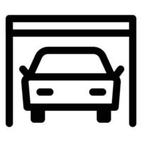 ilustración de icono de garaje de coche. diseños vectoriales que son adecuados para sitios web, aplicaciones y más. vector