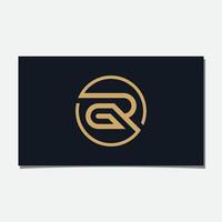 GR INITIAL LOGO DESIGN VECTOR