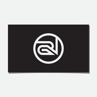 GRV  OR GR INITIAL LOGO DESIGN WITH CIRCLE vector