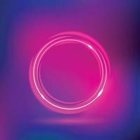 Circle Neon with Gradient Mesh Background vector