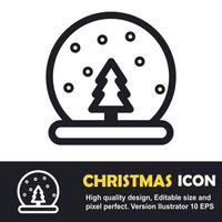 Illustration of pine tree icon vector