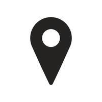 location icon illustration, place, map, point. vector