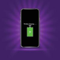 Smartphone Charging with Realistic Design vector