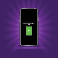 Smartphone Charging with Realistic Design vector