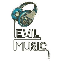 Evil Music T Shirt.Can be used for t-shirt print, mug print, pillows, fashion print design, kids wear, baby shower, greeting and postcard. t-shirt design vector