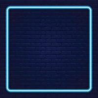 navy brick with neon frame vector