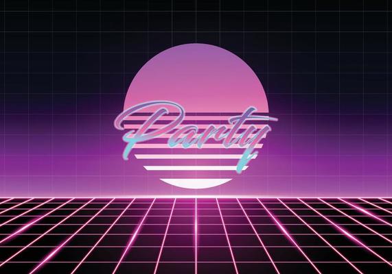 Retro pink with beautiful spark neon color