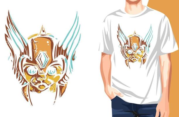 Cartoon Characters T-Shirt.Can be used for t-shirt print, mug print, pillows, fashion print design, kids wear, baby shower, greeting and postcard. t-shirt design