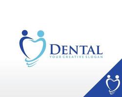 logotipo dental de sonrisa, vector de inspiración del logotipo de cuidado dental