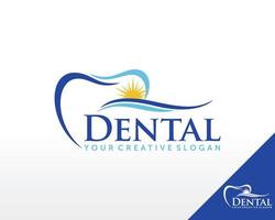 logotipo dental de sonrisa, vector de inspiración del logotipo de cuidado dental