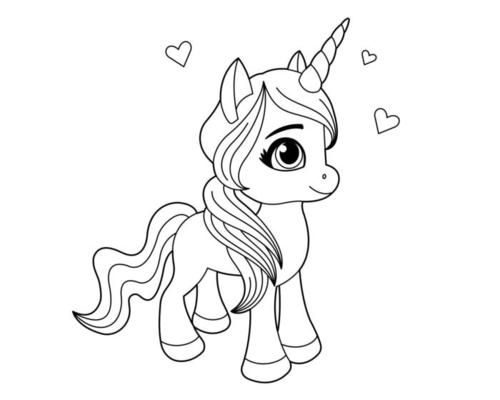 Little Coloring Unicorns Little Coloring Unicorns