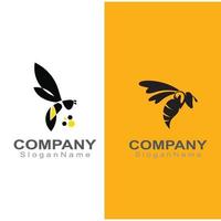 logotipo de abeja simple inspiración creativa para el diseño de vectores de plantillas de negocios