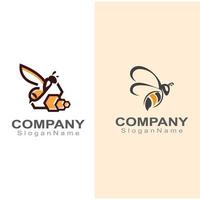 logotipo de abeja simple inspiración creativa para el diseño de vectores de plantillas de negocios