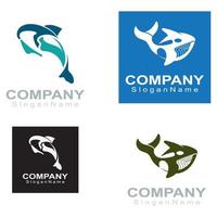 Orca logo image of whale animal sea design illustration icon vector