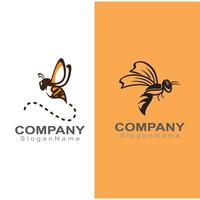 logotipo de abeja simple inspiración creativa para el diseño de vectores de plantillas de negocios