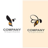 logotipo de abeja simple inspiración creativa para el diseño de vectores de plantillas de negocios