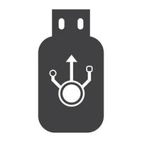 USB data transfer logo vector