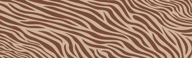 Panoramic texture zebra skin set of chaotic lines - Vector