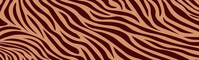 Panoramic texture zebra skin set of chaotic lines - Vector