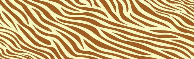 Panoramic texture zebra skin set of chaotic lines - Vector