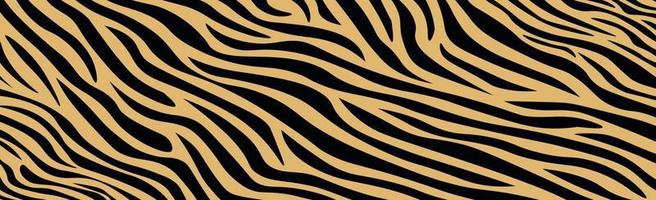 Panoramic texture zebra skin set of chaotic lines - Vector