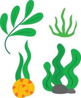 Underwater seaweed vector