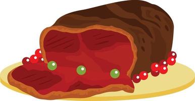 Roast beef for lunch vector