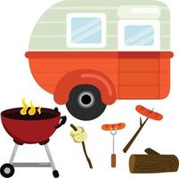 All you need for barbecue party vector