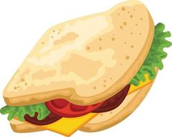 Sandwich vector clipart