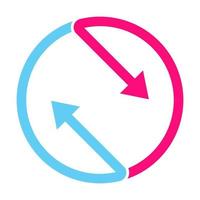 bidirectional arrows icon vector for graphic design, logo, website, social media, mobile app, UI illustration