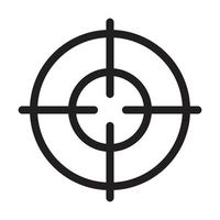 target icon vector for graphic design, logo, website, social media, mobile app, UI illustration