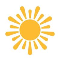sol icono vector puesta de sol concepto para diseño gráfico, logotipo, sitio web, redes sociales, aplicación móvil, ilustración de interfaz de usuario