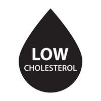 Low cholesterol icon vector heart care cardiology sign dietary low-cal food products for graphic design, logo, web site, social media, mobile app, ui illustration