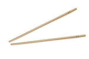 Vector realistic bamboo sticks. Two chopsticks. Design of the food theme