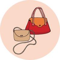 Women's bags for your design. Beautiful handbags vector