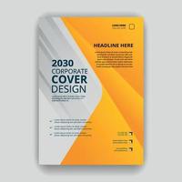 plantillas de diseño de portada de informe anual de negocios corporativos vector