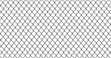 rejilla de línea abstracta fondo de textura de patrón sin costuras de malla metálica, cerca de barrera de prisión, propiedad asegurada, malla de alambre de cerca de eslabón de cadena. diseño plano de ilustración vectorial. aislado sobre fondo blanco. vector