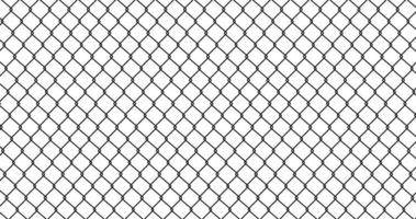 Abstract line grid Seamless pattern texture background of metal mesh, prison barrier fence, secured property, Chain link fence wire mesh. Vector illustration flat design. Isolated on white background.