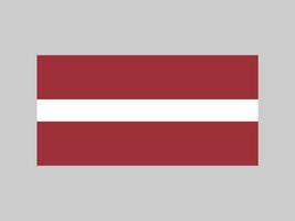 Latvia flag, official colors and proportion. Vector illustration.