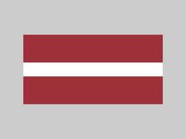 Latvia flag, official colors and proportion. Vector illustration.