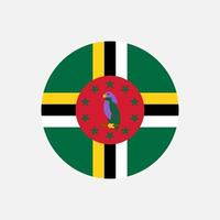 Country Dominica. Dominica flag. Vector illustration.