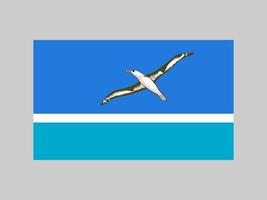 bandera del atolón intermedio, colores oficiales y proporciones. ilustración vectorial vector