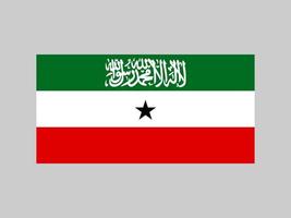 Somaliland flag, official colors and proportion. Vector illustration.