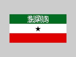 Somaliland flag, official colors and proportion. Vector illustration.