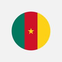 Country Cameroon. Cameroon flag. Vector illustration.