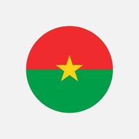 Country Burkina Faso. Burkina Faso flag. Vector illustration.