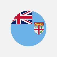 Country Fiji. Fiji flag. Vector illustration.