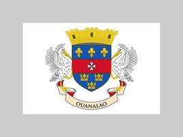 bandera de san bartolomé, colores oficiales y proporción. ilustración vectorial vector