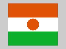 Niger flag, official colors and proportion. Vector illustration.