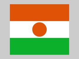 Niger flag, official colors and proportion. Vector illustration.